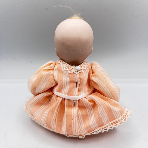 VTG 6" Caucasian Sugar Lump Porcelain Sleeping Baby Doll- Boots Tyner 1990's - Picture 7 of 11